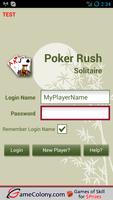 Poker Rush Solitaire Online स्क्रीनशॉट 1