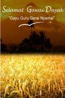 Gawai Dayak Greeting Card постер