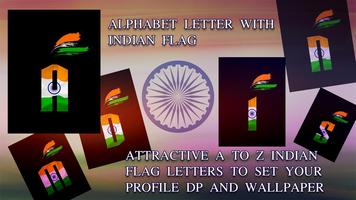 Indian Flag Letters & independence day images poster