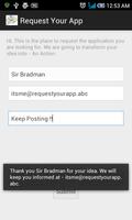 Request Your Application capture d'écran 1