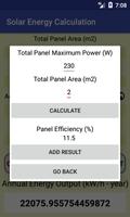 Solar Energy Calculation capture d'écran 1