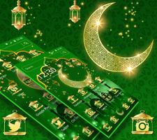 Green Moon Star Ramadan Theme capture d'écran 1