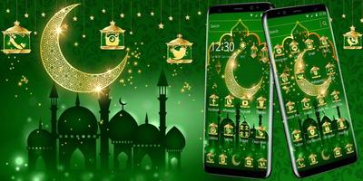 Green Moon Star Ramadan Theme capture d'écran 3