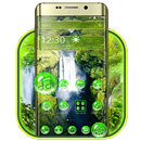 Grünes Natur-Wasserfall-Thema APK