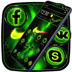 Grünes Neon-Sport-Licht-Thema APK Herunterladen