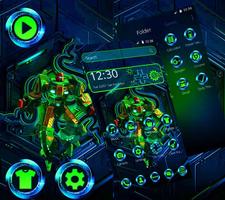 Green Neon Blue Theme 海報