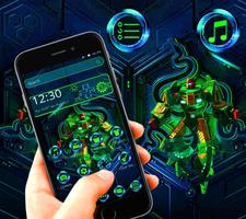 Green Neon Blue Theme 截圖 1