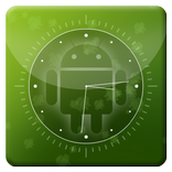 Green android L Analog Clock