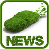 Green car news icon