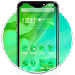 Green Cartoon Custom X Theme