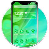 Green Cartoon Custom X Theme icon