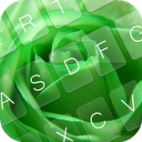 GO Keyboard Green Flowers