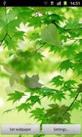 2 Schermata Green Leaves Live Wallpaper