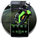 Green Racing Motorcycle Theme APK