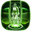 Motyw Green Robot Technology aplikacja