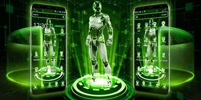 Green Robot Technology Theme screenshot 3