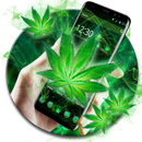Motyw Green Weed Smoggy aplikacja
