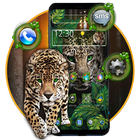 Thème vert guépard sauvage icône