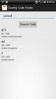 Country Code Finder ภาพหน้าจอ 1