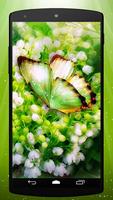 1 Schermata Green Butterfly Live Wallpaper