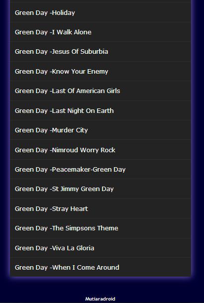 All Songs Of Green Day Mp3 APK for Android Download