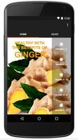 HEALTHY WITH THE BENEFITS OF GINGER Plakat