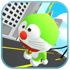 Green Robot Cat Copter Surfers icon