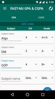 FAST NU GPA & CGPA Calculator screenshot 1