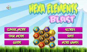 Hexa éléments souffle Affiche