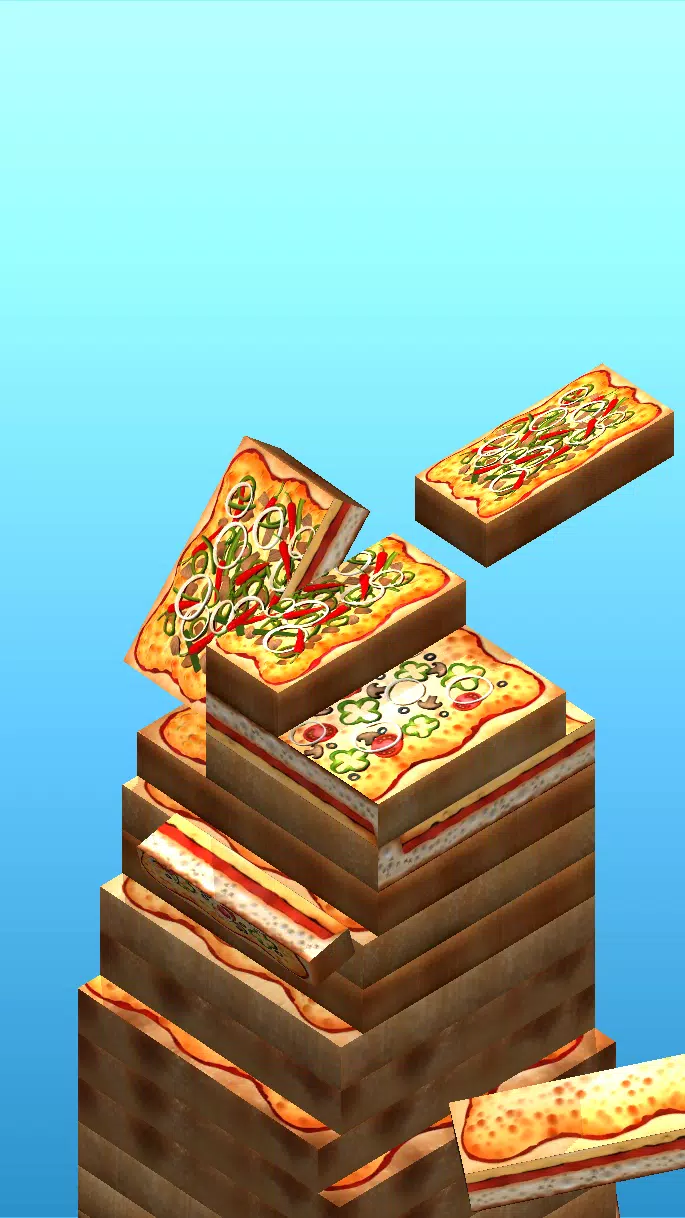 Tower Of Pizza Stock Photo - Download Image Now - Pizza, Stack