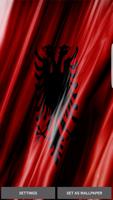 Albanian Flag Live Wallpapers الملصق