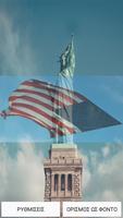 USA Flag Live Wallpaper Affiche