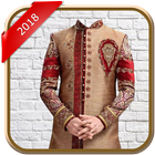 Sherwani Suit Photo Camera ikona