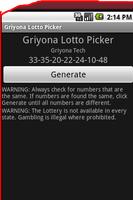 Lotto Picker screenshot 1