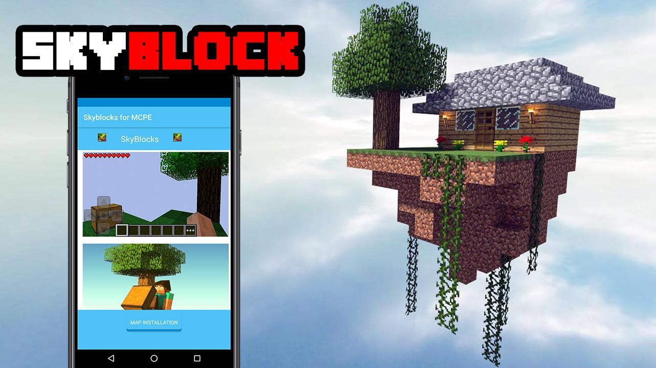 Skyblock Island Survival Map For Mcpe For Android Apk Download - island survival roblox