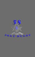 Port Huron Masonic Lodge 58 plakat