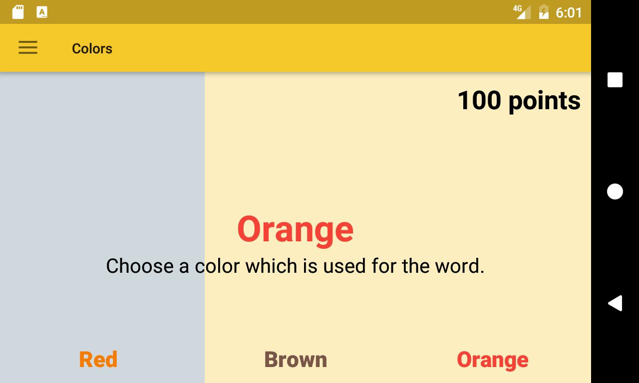 Orange choose