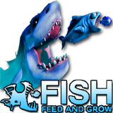 ﻿🦈 Feed The big Fish and Grow Game images icône