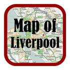 Maps of Liverpool, UK ikon