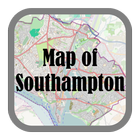 Map of Southampton, UK icon