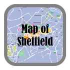 Map of Sheffield, England आइकन