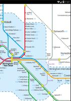 Birmingham Railway & Metro Map 海報