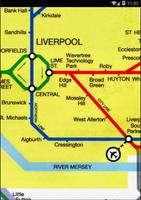 Liverpool TrainMap(Merseyrail) Cartaz
