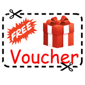 Free gift voucher icon