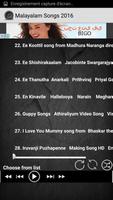 Top 100 Malayalam Songs 2016 capture d'écran 3