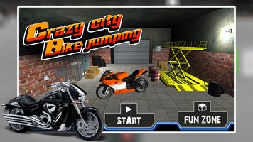 3D bike roof jumping stunts poster