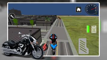 3D bike roof jumping stunts screenshot 2