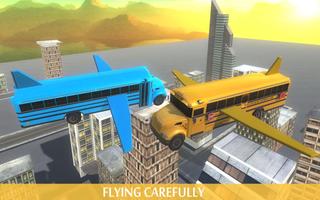 Flying School Bus Simulator ảnh chụp màn hình 1