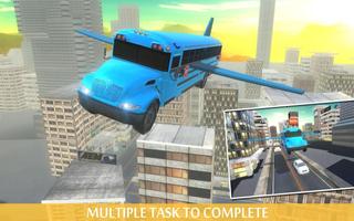 Flying School Bus Simulator ảnh chụp màn hình 2