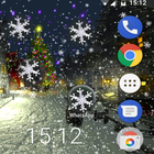 Christmas snowy Live wallpaper icono